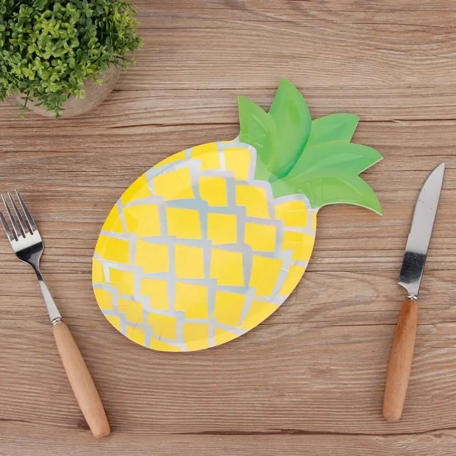 8 шт одноразовые фруктовые бумажные поддоны для еды тарелки праздника вечеринки