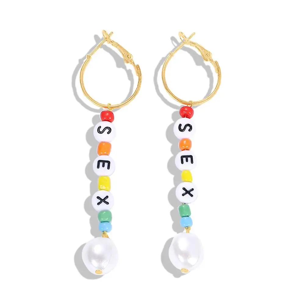 Miwens Bauble Bar Роскошные Жемчужные Серьги-кольца для женщин 31 тип очаровательный с жемчугом эффектные круглые серьги вечерние висячие украшения макси - Окраска металла: 10