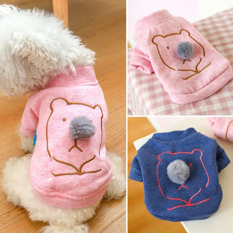 

Pet Cat Dog Clothes Printed Pet Sweatshirt Chihuahua Dog Coat Winter Warm Puppy Cotton Soft Pullover Shirt Pets Costumes