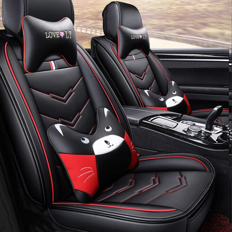 2019 Роскошные Чехлы для автомобильных сидений из искусственной кожи Toyota Corolla Camry