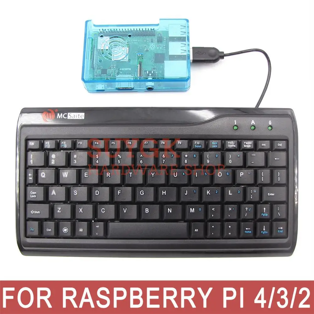 Raspberry PI 4 Модель B ГБ/2 ГБ/1 ГБ USB клавиатура маленькая тонкая с 78 клавишами США