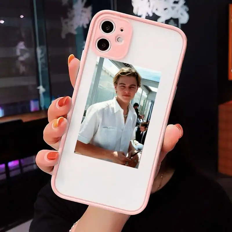 

American actors Leonardo DiCaprio Aesthetic Phone Case matte transparent For iphone 7 8 11 12 plus mini x xs xr pro max cover