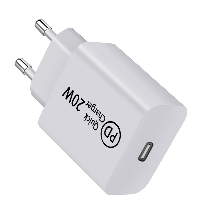Адаптер для быстрой зарядки iphone 12 pro max 13 11 зарядное устройство с европейской