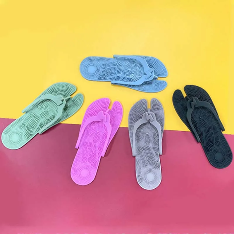 

2021 New Fashion Beach Slippers Massage Slippers Outdoor Creative Wear On Both Sides Fashionable Silicone Massage Slippers