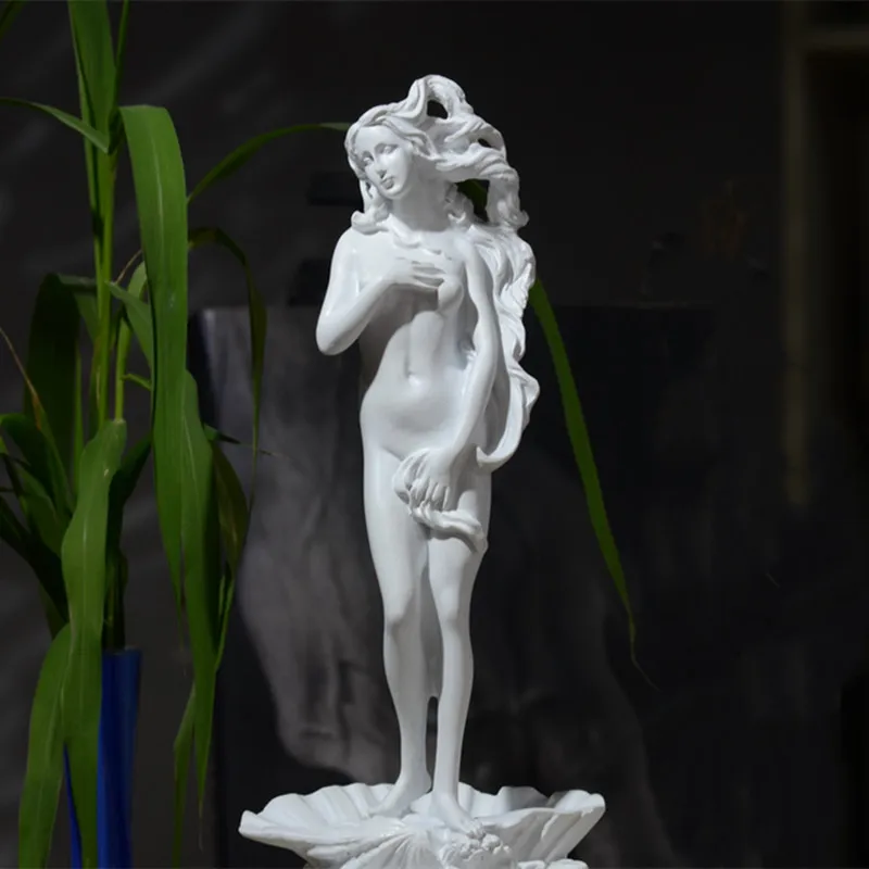 

Nordic Girl Statue Ornament Retro Resin Venus Goddess Art Body Carving Handicraft Sculpture Home Decor Accessories Craft Artwork