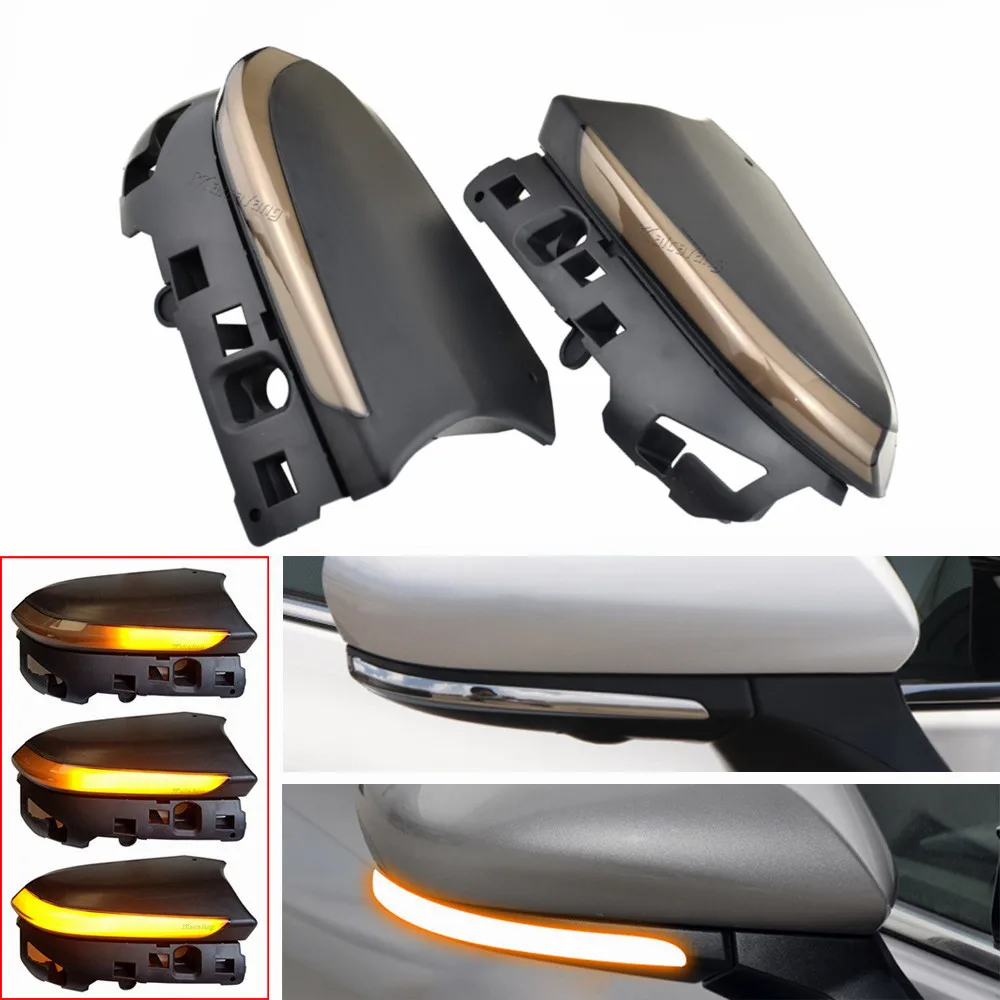 

For Toyota Camry XV70 C-HR CHR Prius XW50 PHV 2018- 2020 Car LED Dynamic Turn Signal Light Side Mirror Indicator Blinker Lamp