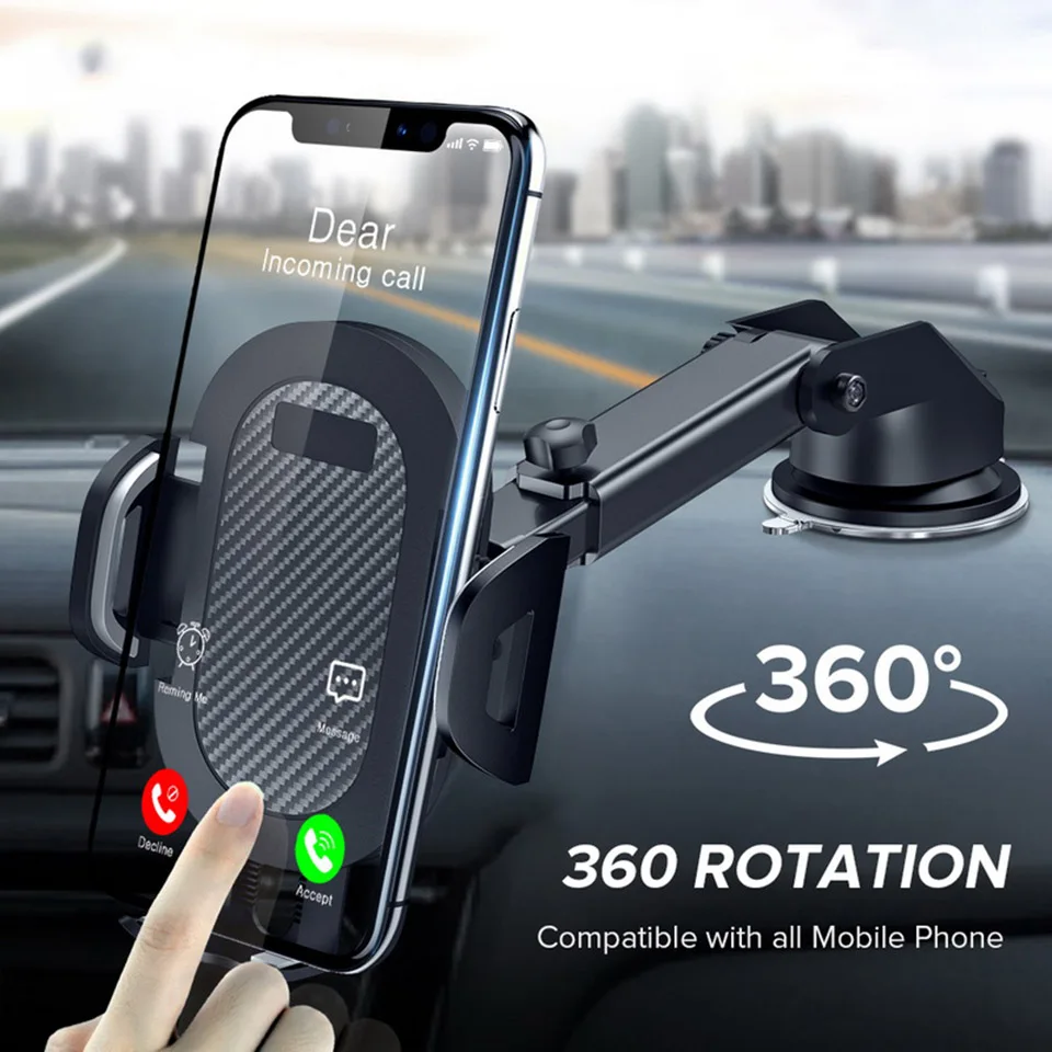 car phone holder 1 Tendway автомобильный планшетный Стенд приборной панели автомобиля 360 градусов держатель для планшета Ipad mini 1/2/3/4 pro mini samsung Регулируемый автомобильный держатель планшета крепление - Цвет: car phone holder 1