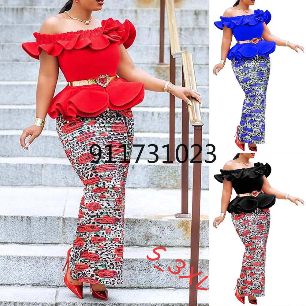 Африканские платья для женщин весна-осень 2021 Африканское женское длинное платье