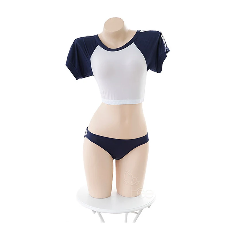 Сексуальное нижнее белье милая Студенческая форма спортивная одежда для