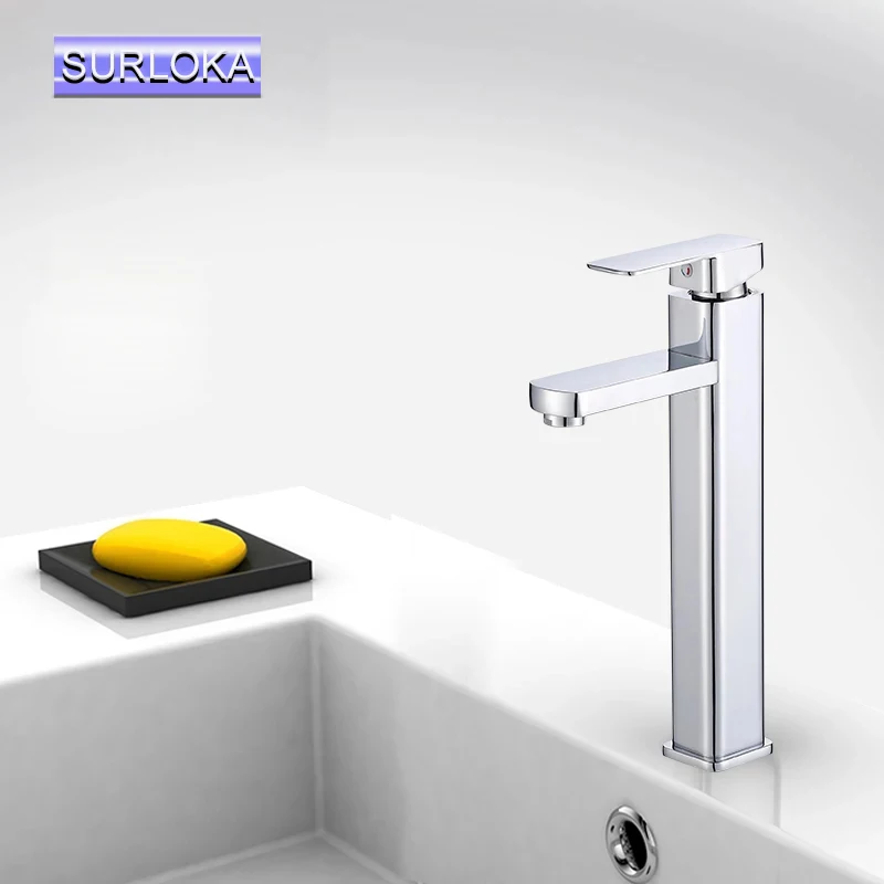 

Смеситель для ванной комнаты в современном стиле, кран для холодной и горячей воды, одна ручка, для ванной комнаты