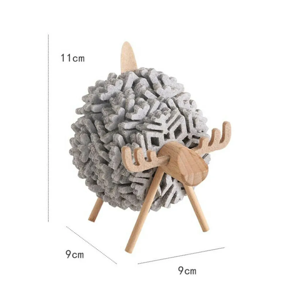 2022 New Sheep Shape Anti Slip Cup Pads Coasters Insulated Snowflake Round Felt Mats Creative Home Office Decor Art Crafts | Дом и сад