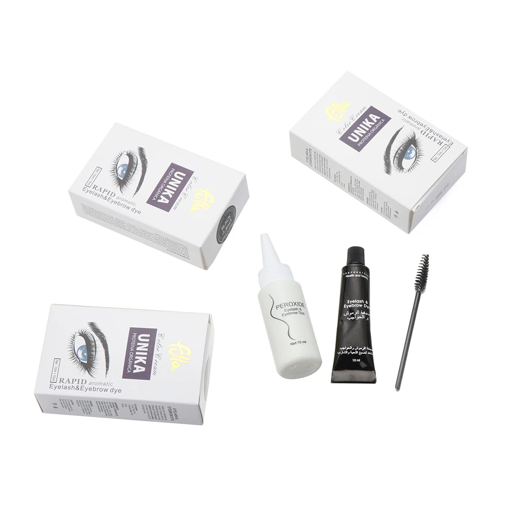 1 Set Eyebrow Dye Kit Eyelashes Cream Professional Natural Plant Color Brow Tint Brown Black Gel Easy | Красота и здоровье