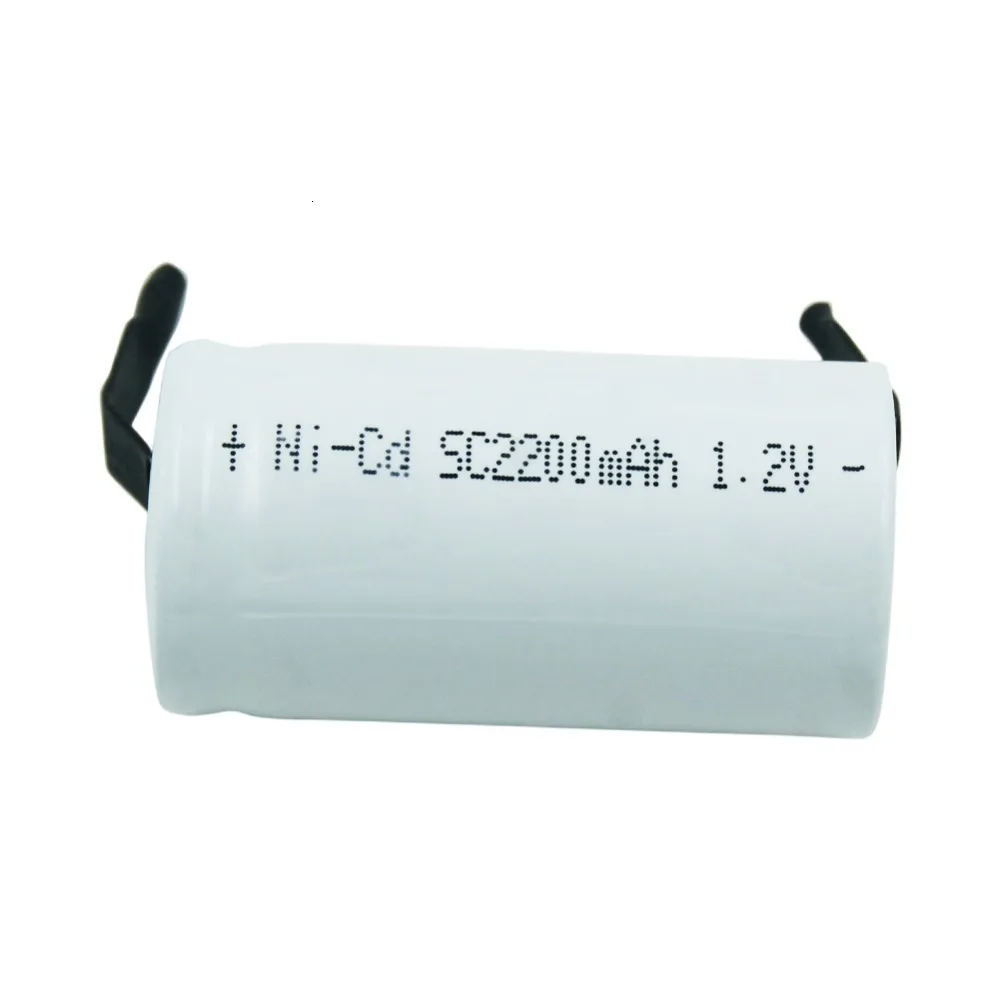 2 4 6 10 шт SC 2200mah 1,2 V Sub C перезаряжаемая батарея Ni-cd с вкладкой для сварочных штифтов для электрических инструментов