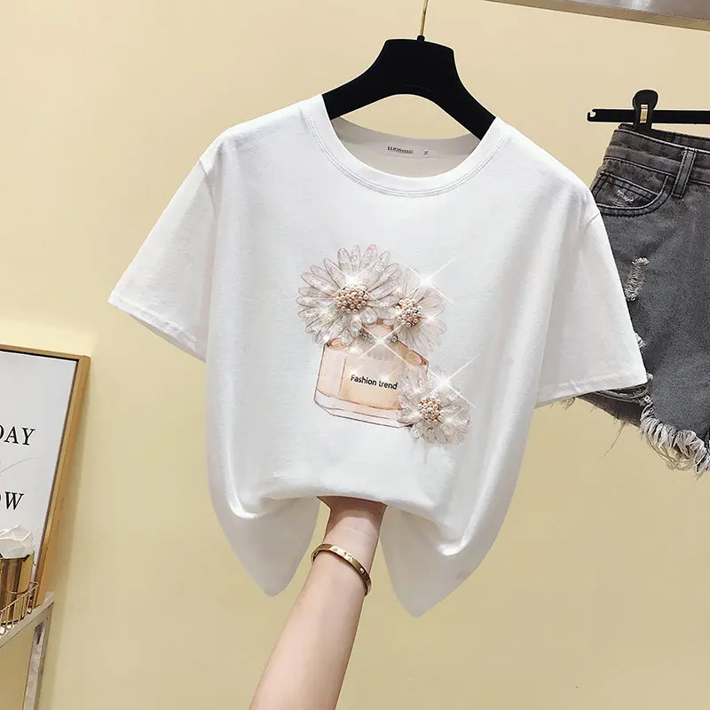 харадзюку футболки женские летний топы кавай розовый футболка женская хлопок