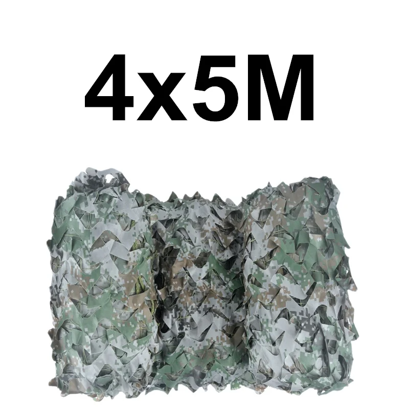 Woodland digital WELEAD 4x5 м усиленная камуфляжная сетка Военная белая 4x5 5x4 4*5 м 5*4 м беседка камуфляжная плетеная сеть Маскировочная тени скрытый сад - Цвет: Woodland digital