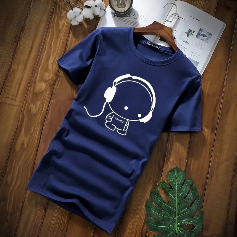 

Men's Short Sleeve T-Shirt - New Summer Round Neck Clothes Made Of Cotton