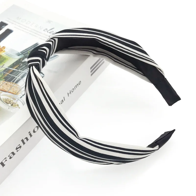 Ободок для волос с принтом Женский дневной бандан блестками синего и черного