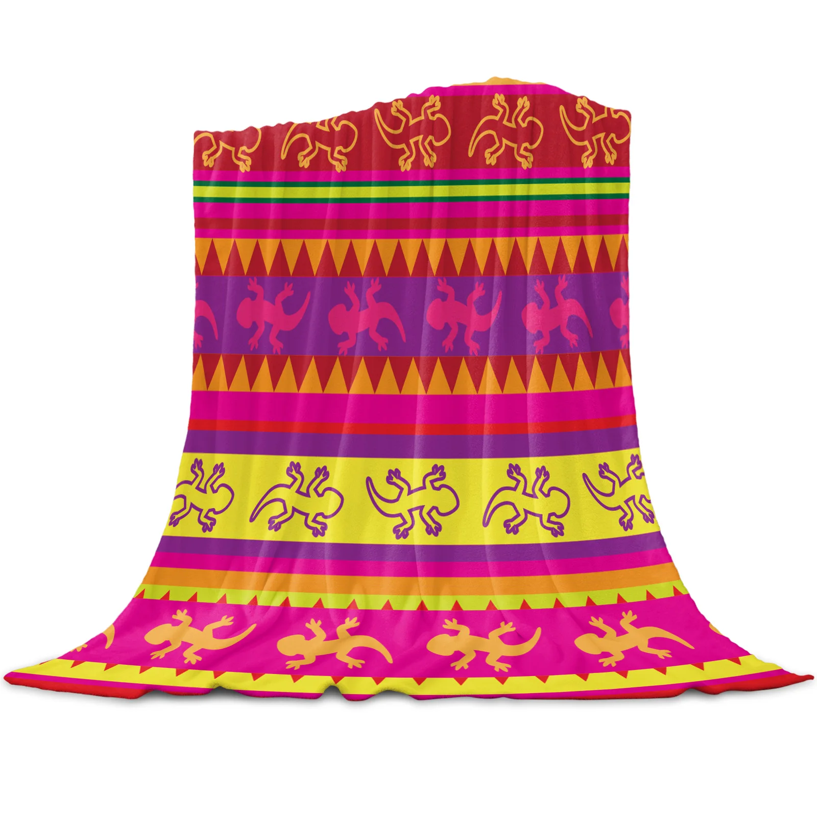 

Mexican Lizard Fabric Coral Fleece Blanket Winter Sheet Bedspread Sofa Bed Throw Light Thin Soft Warm Flannel Blankets