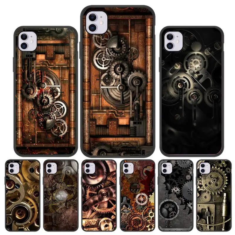 

Steampunk Machine Gears Phone Case For Iphone 5 SE 2020 6 6s 7 8 plus X Xr XS 11 12 Mini Pro Max Fundas Cover