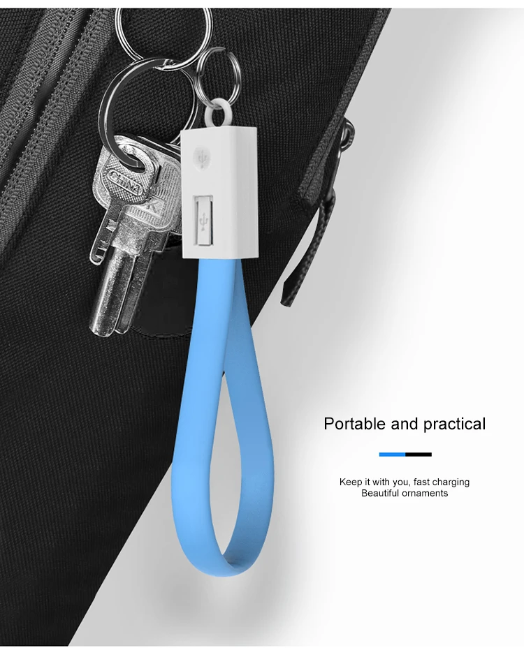 USB кабель для samsung huawei Xiaomi Powerbank Micro USB и type C кабель брелок аксессуар портативный зарядный кабель