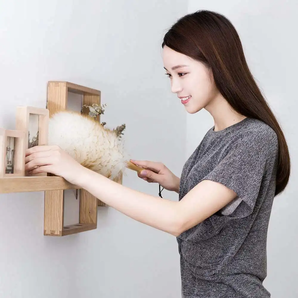 XIAOMI Чистящая тряпка с бамбуковой ручкой Антистатическая мягкая микрофибра