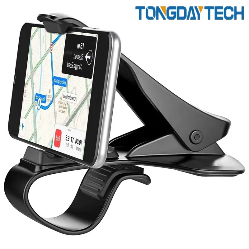 Tongdaytech HUD автомобильная подставка для телефона с регулируемым зажимом, Мягкий Нескользящий 6,5 дюймовый Кронштейн для мобильного телефона для iPhone, samsung, huawei