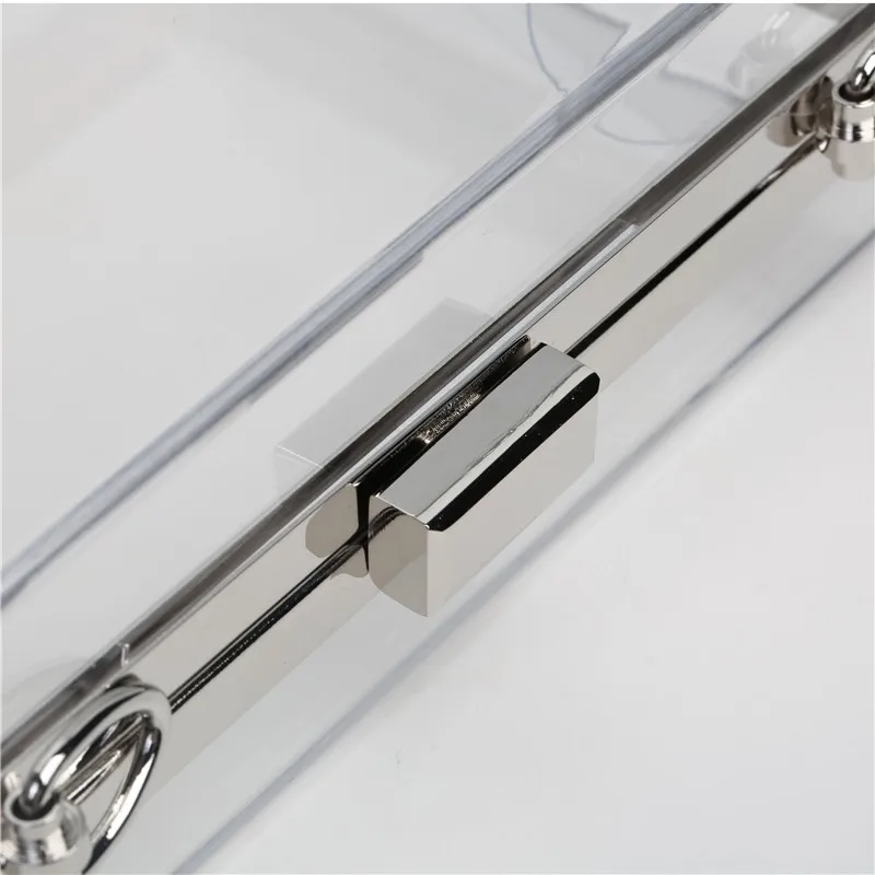 Модная акриловая прозрачная сумка женские клатчи на цепочке сумки-мессенджеры