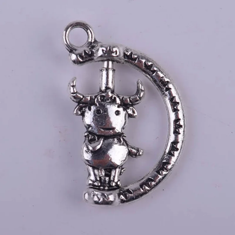 Металлическая вращающаяся подвеска бык цепочка для ключей браслет ожерелье