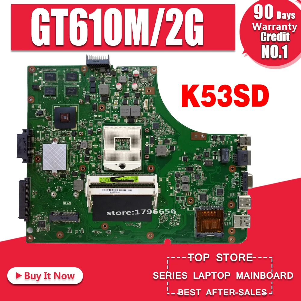 K53SD материнская плата для ноутбука Asus K53SD K53S A53S X53S материнская плата для ноутбука REV 5,1 Материнская плата ноутбука GT610M-2G HM65