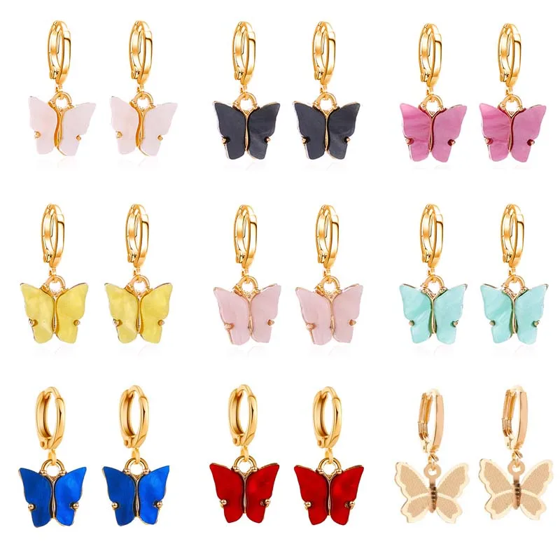 

Cute Earrings for Women Sweet Style Ear Rings New Butterflies Dangle Earring Girl Korean Fashion Jewelry Accessories Gifts