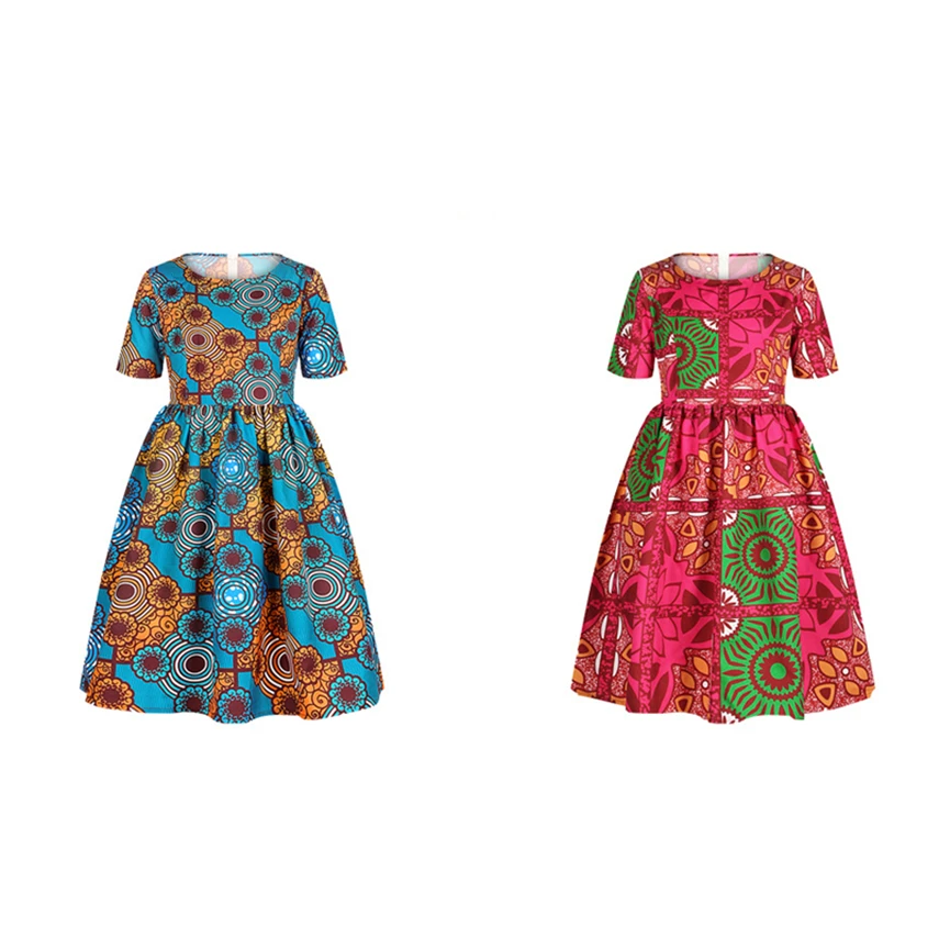 Модная детская одежда в африканском стиле Новинка 2020 года Платье для маленьких