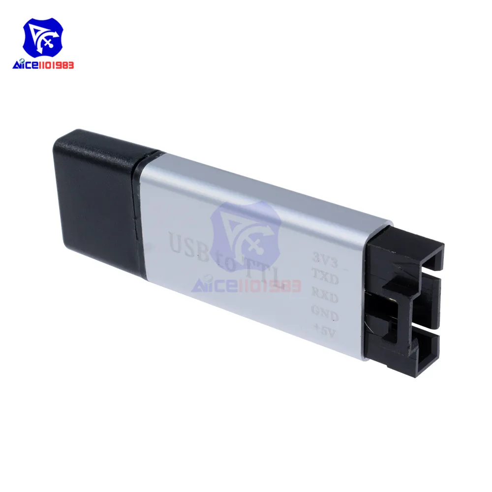 Diymore CP2102 USB 2,0 к ttl UART 5Pin последовательный STC модуль преобразователя с Чехол 4Pin Перемычка провода заменить FT232 модуль для Arduino