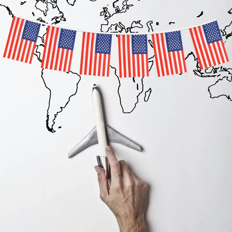 Американский флаг квадратный баннер патриотические события американский