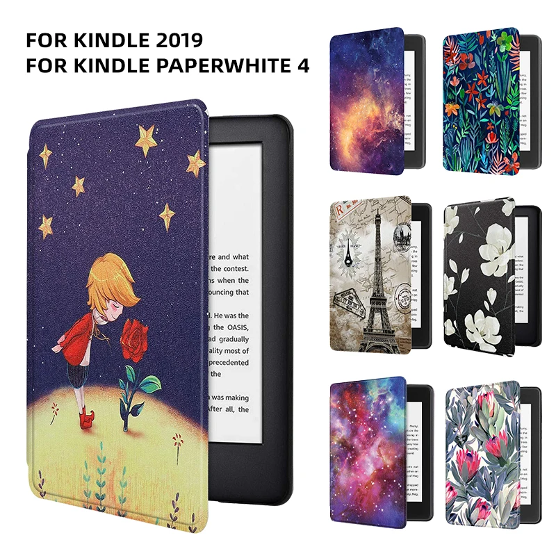 

Multi-pattern Printing E-book Case for Kindle Paper White 4 10th Generation 2018 Cover All New Kindle 2019 Funny Fundas