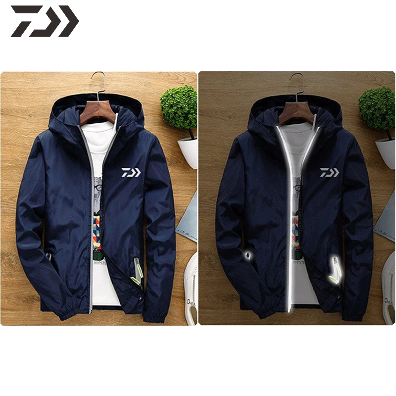 

Одежда для рыбалки Мужская Светоотражающая Куртка для рыбалки для мужчин с длинным рукавом Защита от солнца рыболовные рубашки мужские вес...