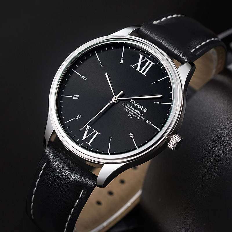 Часы Yazole мужские наручные кварцевые модные спортивные повседневные