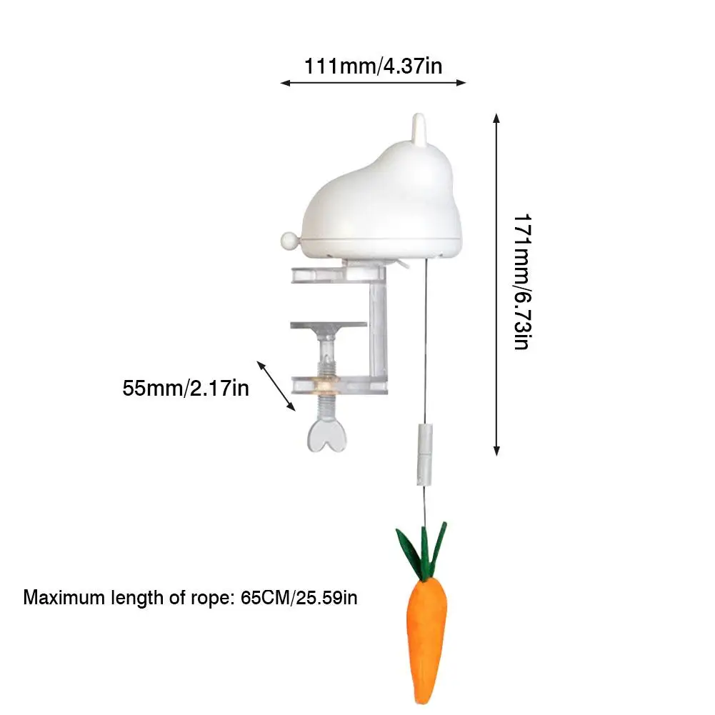 

Funny Electric Cat Toy Lifting Ball Radish Cats Teaser Toy Electric Rotating Cat Toys Electronic Motion Pet Toys Interactive