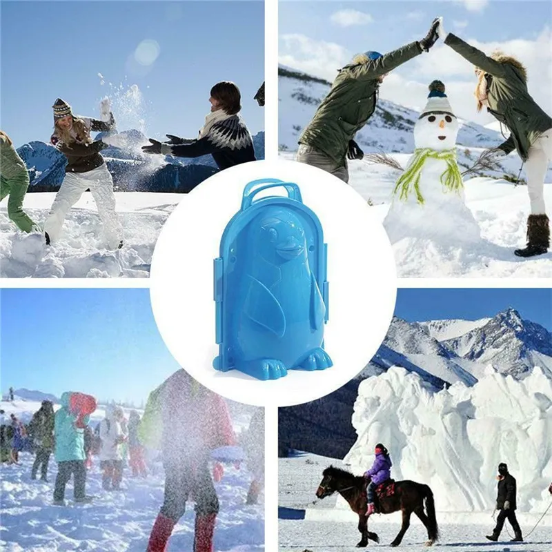 

Snowman tools Cartoon-Penguin Snowball Maker Clip Tool Kids Toy for Winter Outdoor Sports toys for children #3N21