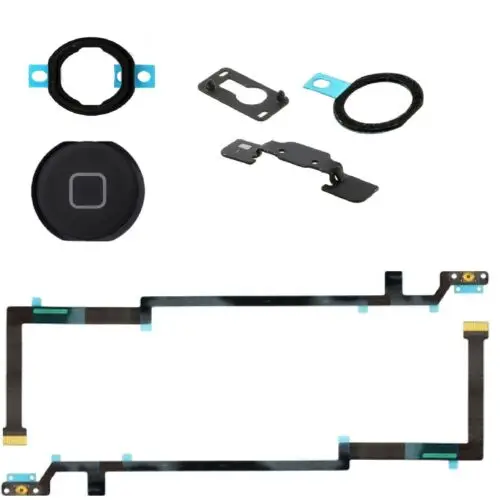 

Для iPad Air A1474 A1475 A1476 Главная кнопка гибкий кабель с уплотнительным кронштейном черный