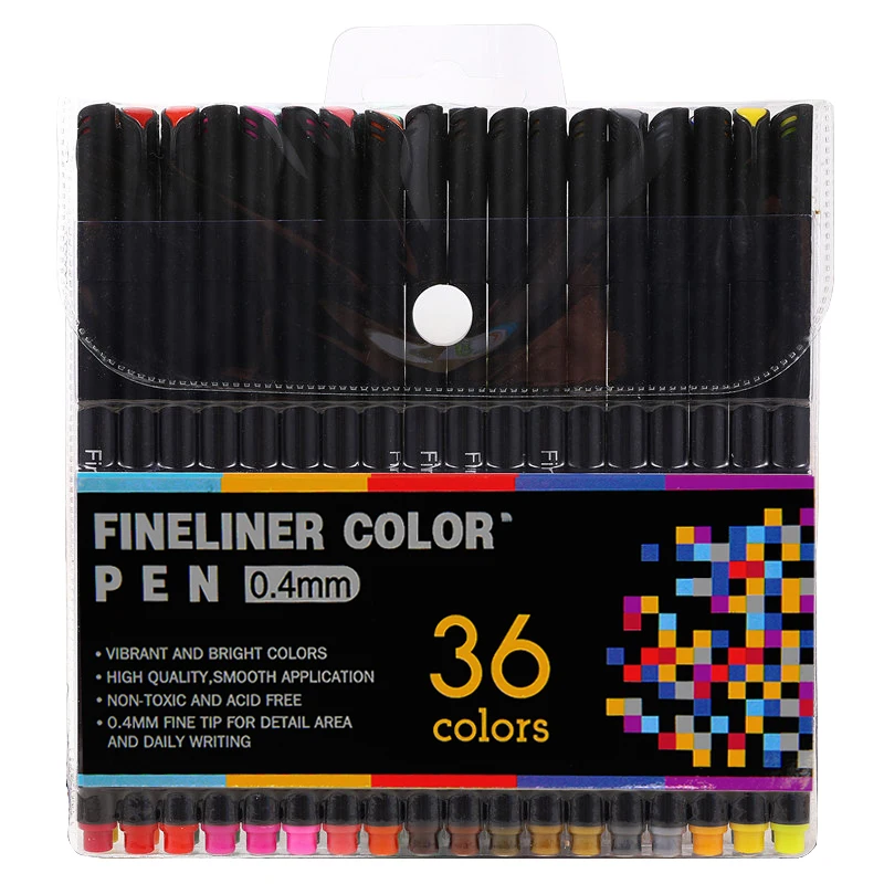 Фломастеры 12/24/36/48/60 цветов фломастеры школьные и офисные принадлежности набор