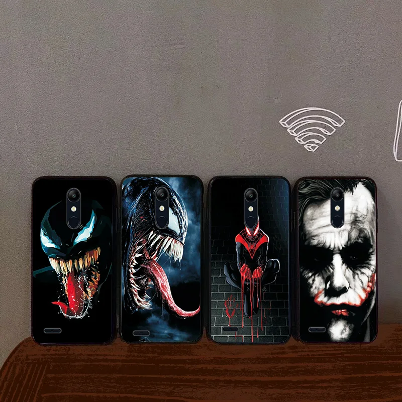 Cute Fashion Phone Case For LG K8 K7 K4 Black TPU Back Cover For LG K8 K10 K40 Case Bumper For LG K12 Plus LG X4