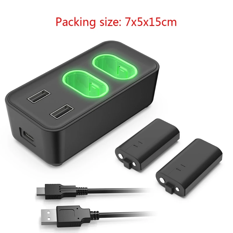 

Charging Station Charging Cradle with Battery Pack Compatible with X Series X|S Controller T21B