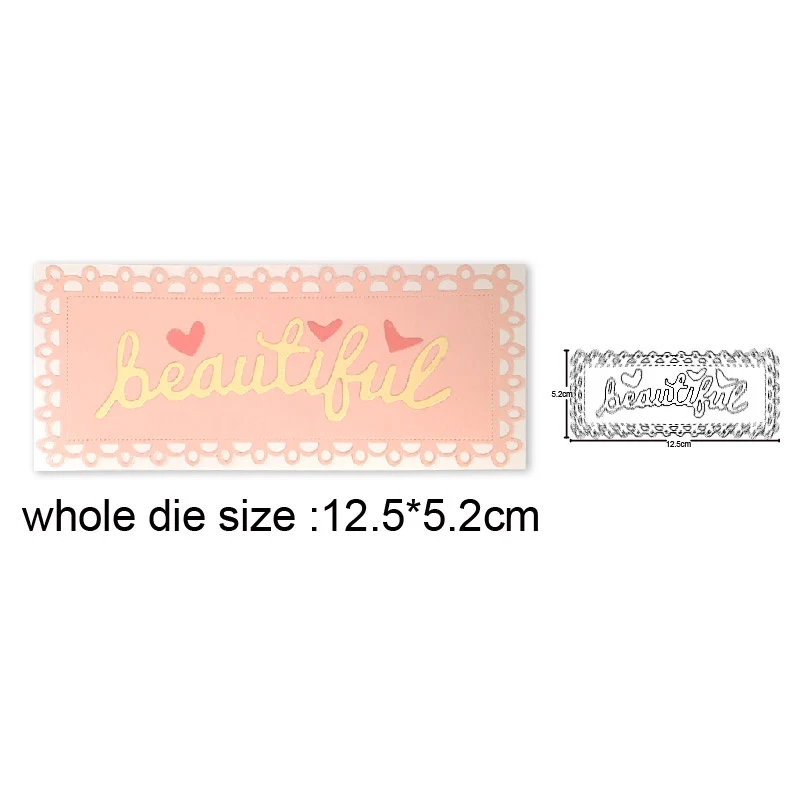 

Beautiful Lace Frame Metal Cutting Dies Stencils for DIY Scrapbooking Decor Embossing die cut DIY Album Card Making Craft dies