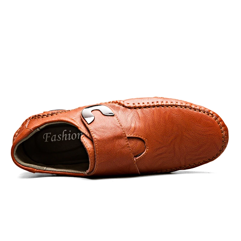 Мужская повседневная обувь из натуральной кожи роскошные дышащие Теплые