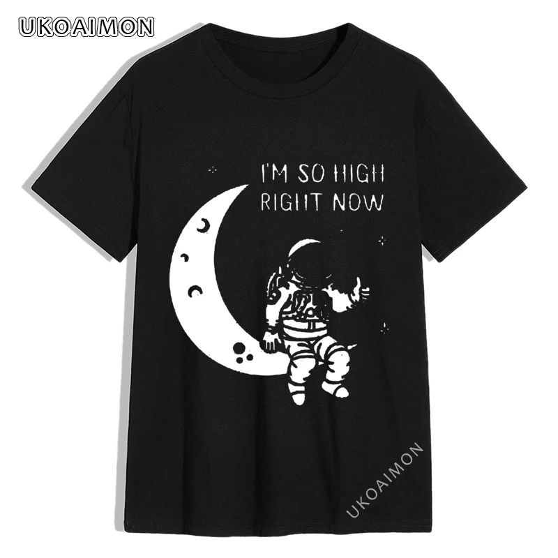

Meniscus Moon Astronauts Spaceman 3D Printed Pure Cotton T Shirts Street Europe T-Shirt Customized Fitness Tight Tops Tees Cheap