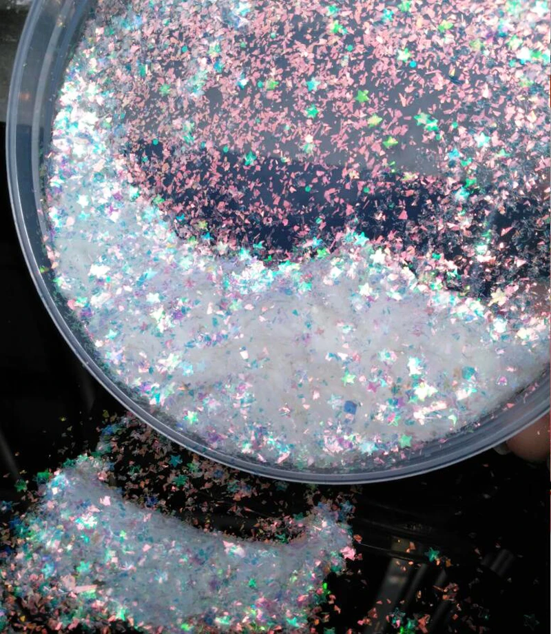 

Оптовая продажа 0,2 мм-3 мм хлопья блески белый Хамелеон неправильной формы звезды flakie блеск для дизайна ногтей Декоративный Лак для ногтей Б...