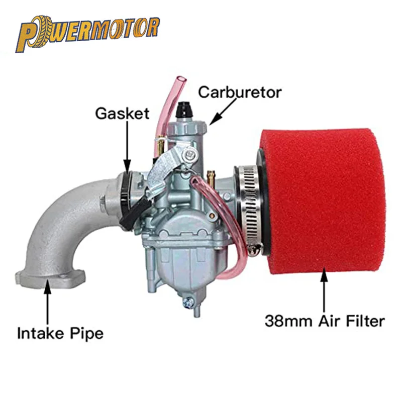Mikuni VM22 Carburetor for 125cc 140cc Lifan YX Zongshen XR50 CRF70 KLX BBR Apollo Atomic DHZ SSR w/Air Filter Intake Manifold | Автомобили