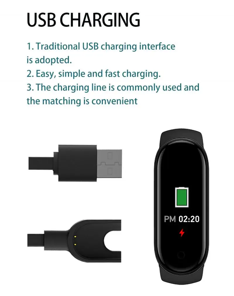 Фитнес браслет M5 с шагомером тонометром пульсометром Bluetooth спортивный умные часы