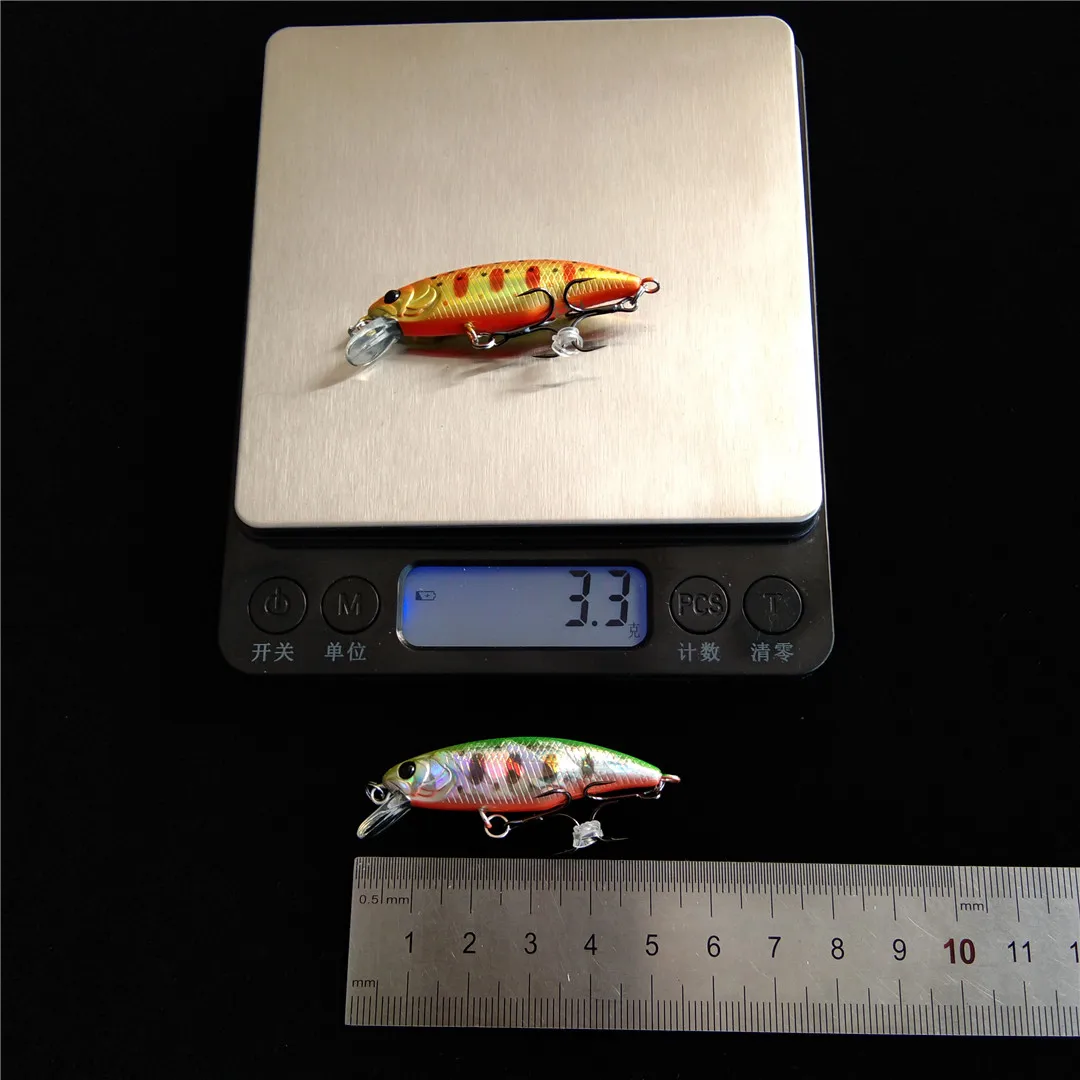 

TSURINOYA 3PCS Fishing Lure DW69 Sinking Minnow Hard Bait 48mm 3.3g Fishing Wobblers Jerkbait Bass Trout Lure Swimbait