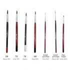 7 типов зубной соболиной кисти, фарфоровая ручка, лабораторное оборудование, инструменты для чистки зубов в стоматологии